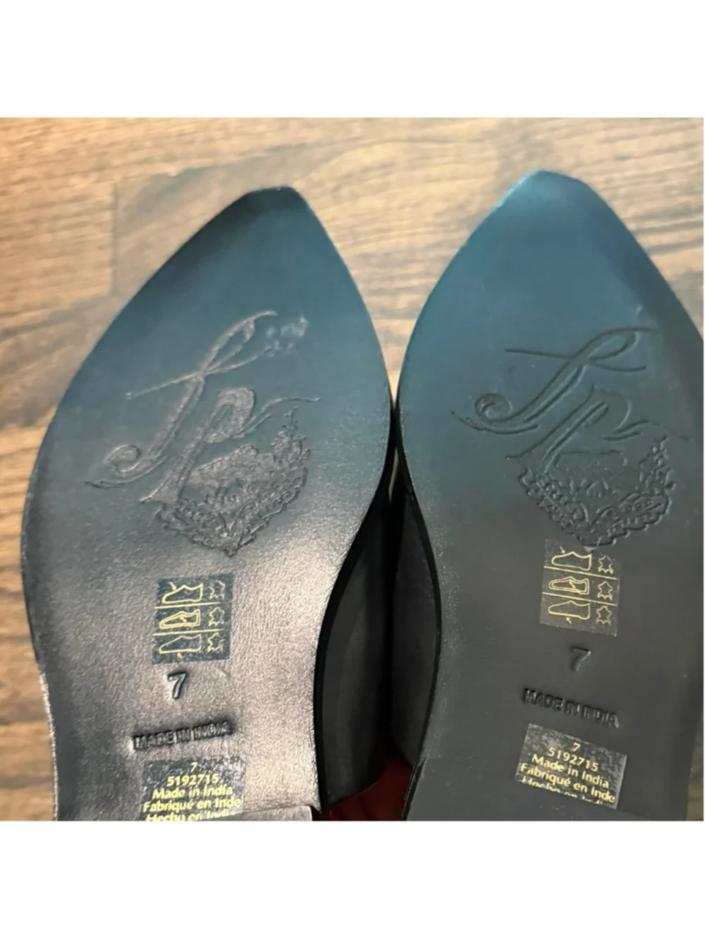 New Free People Becky Black Leather Mules SZ 7